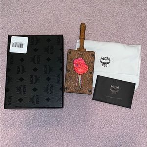 MCM rooster luggage tag